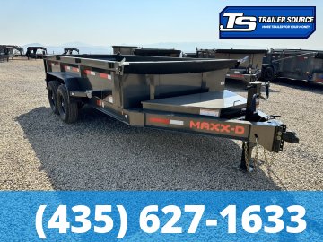 7x14 Maxx-D DJX Dump Trailer - 24" Sides - 15K GVWR