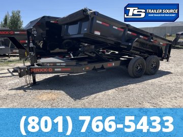 7x14 Maxx-D DJX Dump Trailer - 24" Sides - 14K GVWR
