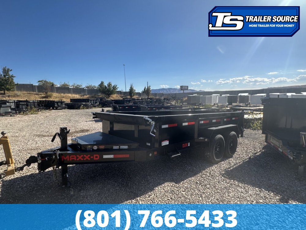 7x14 Maxx-D DJX Dump Trailer - 24" Sides - 14K GVWR