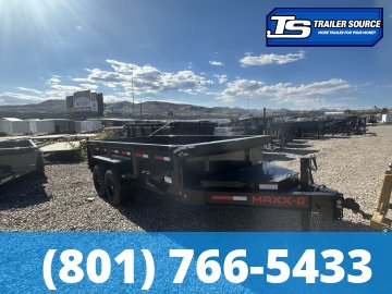 7x14 Maxx-D DJX Dump Trailer - 24" Sides - 14K GVWR
