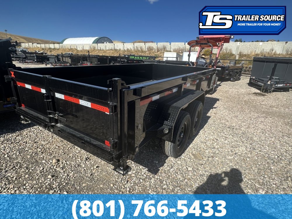 7x14 Maxx-D DJX Dump Trailer - 24" Sides - 14K GVWR