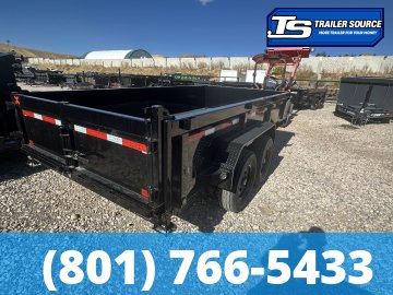 7x14 Maxx-D DJX Dump Trailer - 24" Sides - 14K GVWR