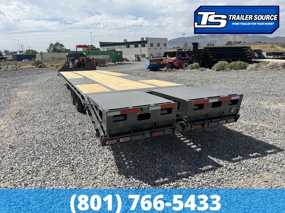 8.5x40 Diamond C FMAX 210 Gooseneck Equipment Trailer - 25K GVWR - 2-Speed Jack, ABS Brakes, Max Ramps