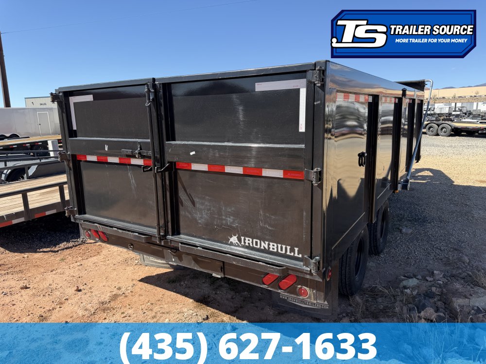 8.5x20 Iron Bull  Dump Trailer - 25.9K GVWR - Hydraulic Jack(s)