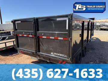 8.5x20 Iron Bull  Dump Trailer - 25.9K GVWR - Hydraulic Jack(s)