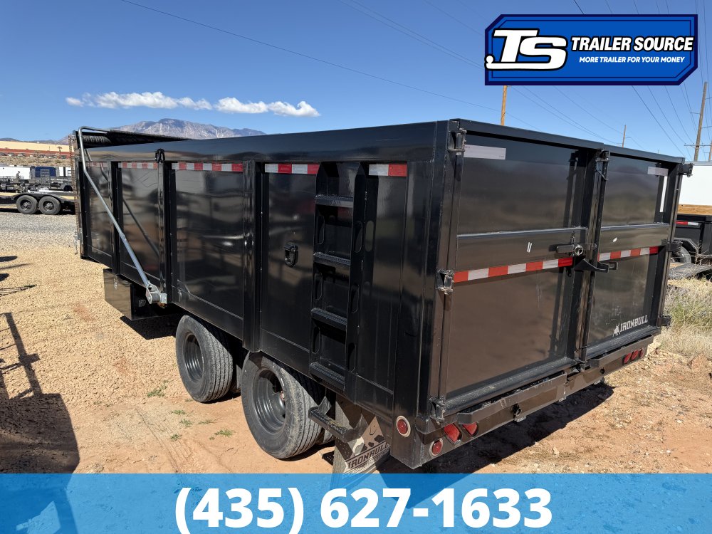 8.5x20 Iron Bull  Dump Trailer - 25.9K GVWR - Hydraulic Jack(s)