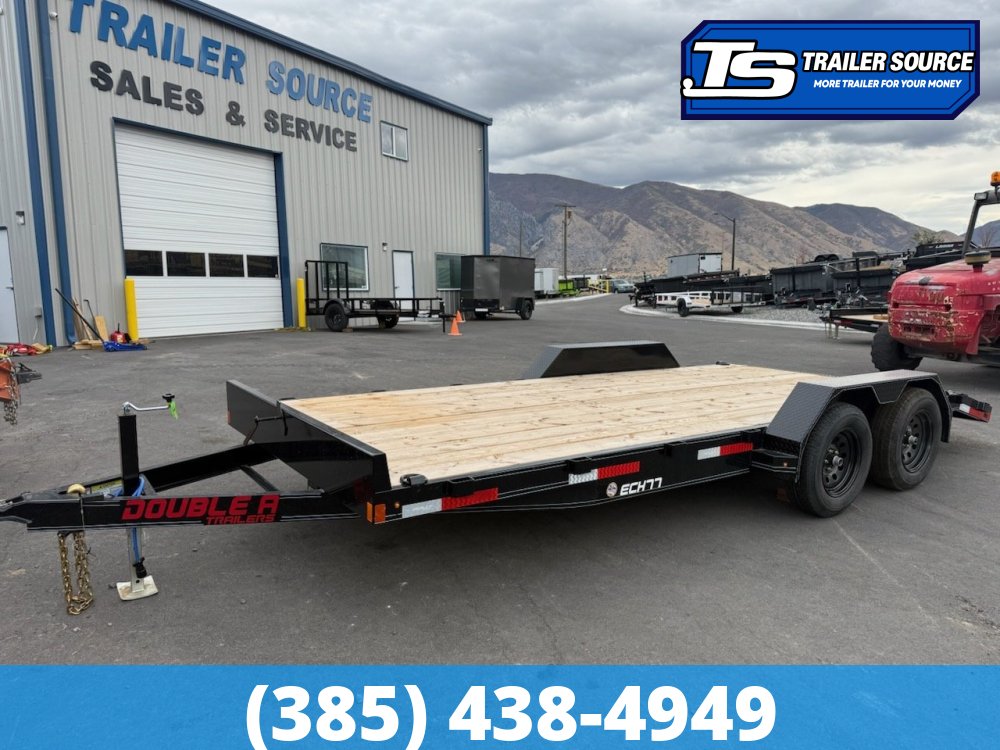 7x18 Double A Excel Series ECH Flatbed Car Hauler