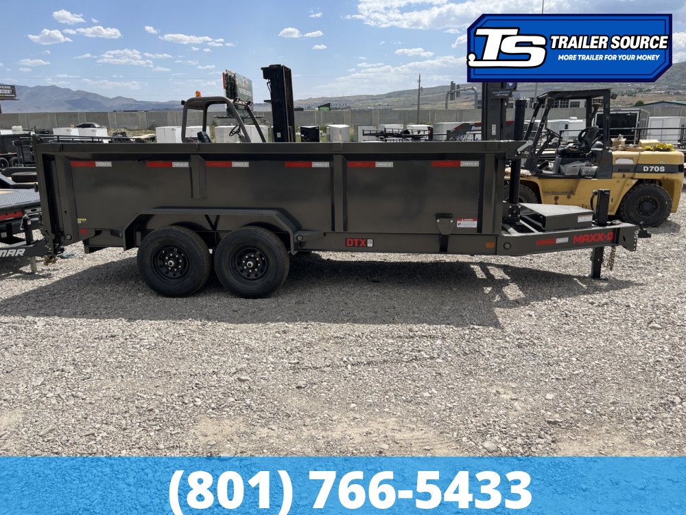 7x16 Maxx-D DTX Dump Trailer - 36" Sides - 15K GVWR