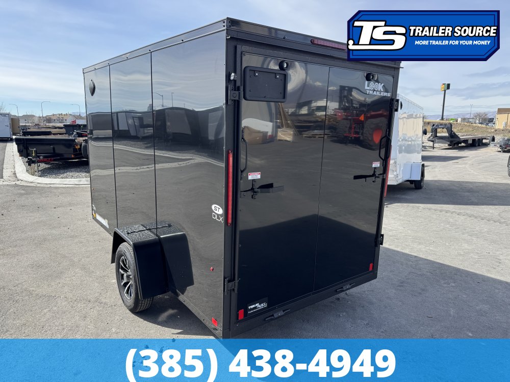 6x12 Look ST DLX Enclosed Cargo Trailer - 6'6" Interior - 3.5K GVWR - .080 PolyCor, Alloy Wheels, Black Out Package