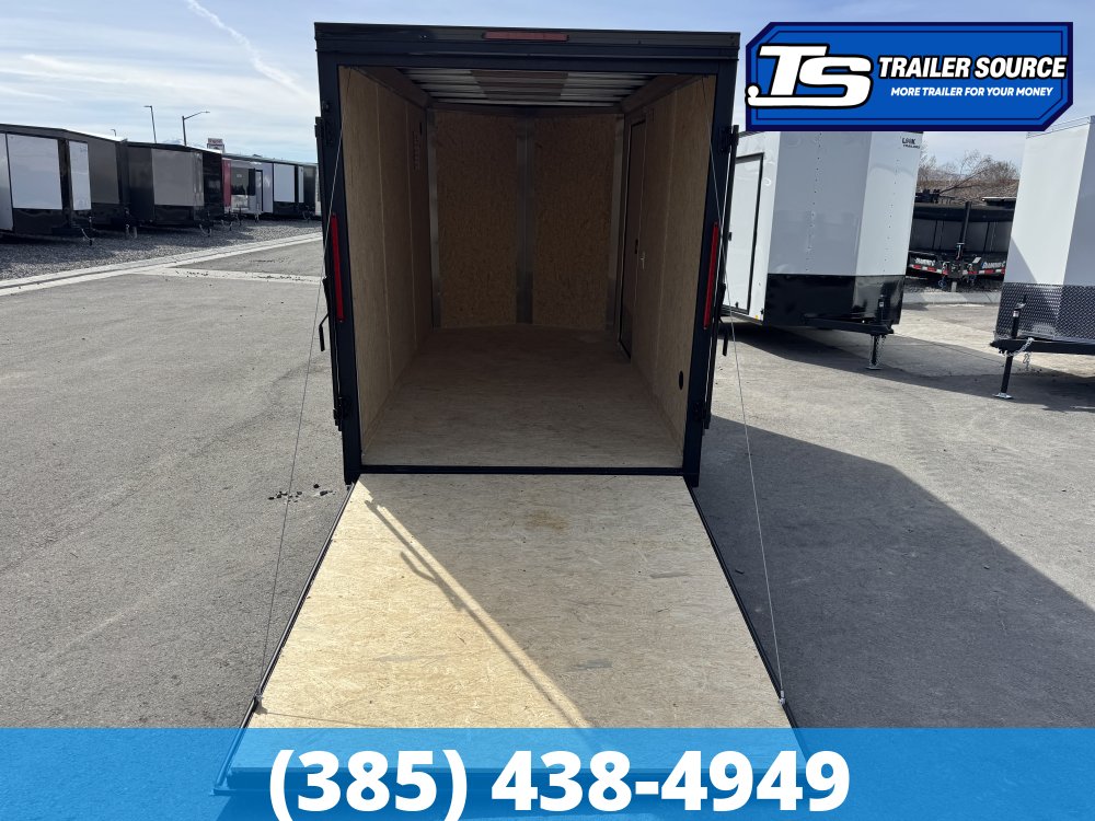 6x12 Look ST DLX Enclosed Cargo Trailer - 6'6" Interior - 3.5K GVWR - .080 PolyCor, Alloy Wheels, Black Out Package
