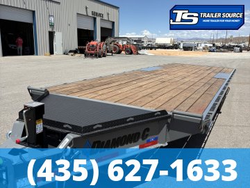 8.5x26 Diamond C DEC 208 Equipment Trailer - 18K GVWR - Hydraulic Jack(s)