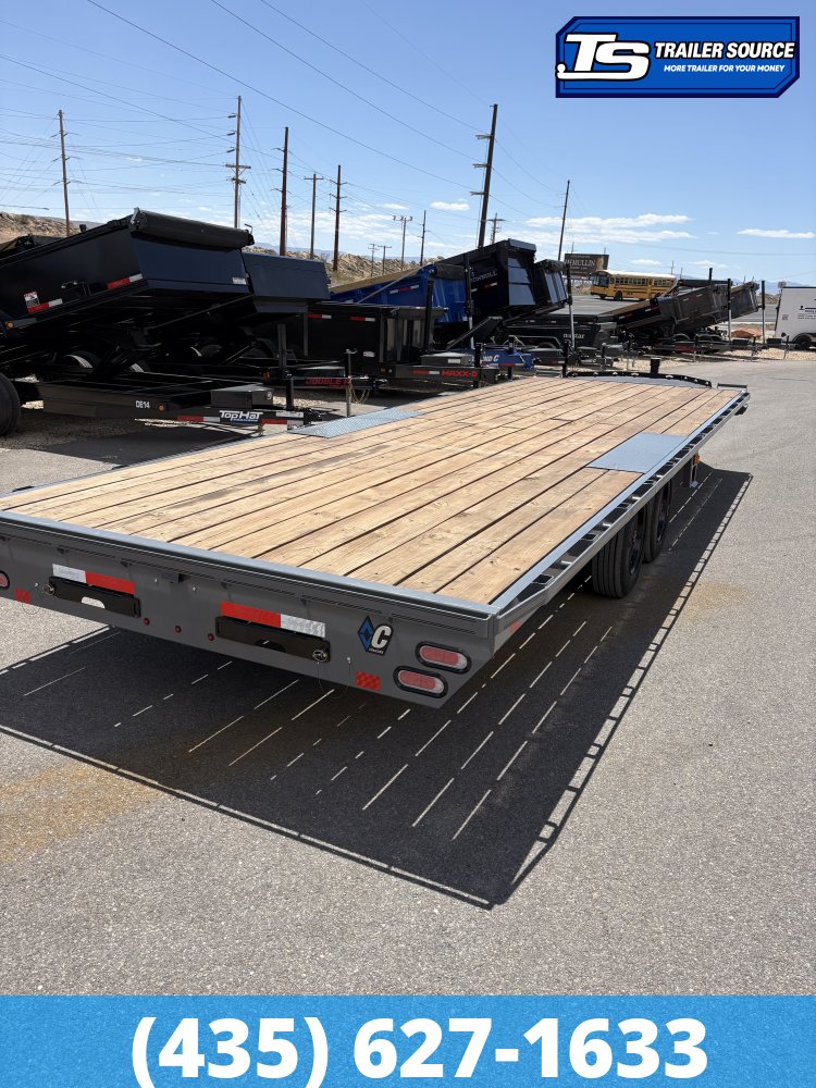 8.5x26 Diamond C DEC 208 Equipment Trailer - 18K GVWR - Hydraulic Jack(s)