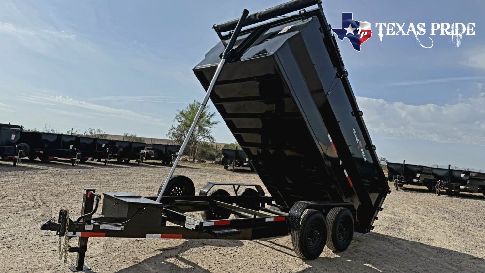 2026 7x14x4 14k Bumper Pull Dump Trailer Texas Pride