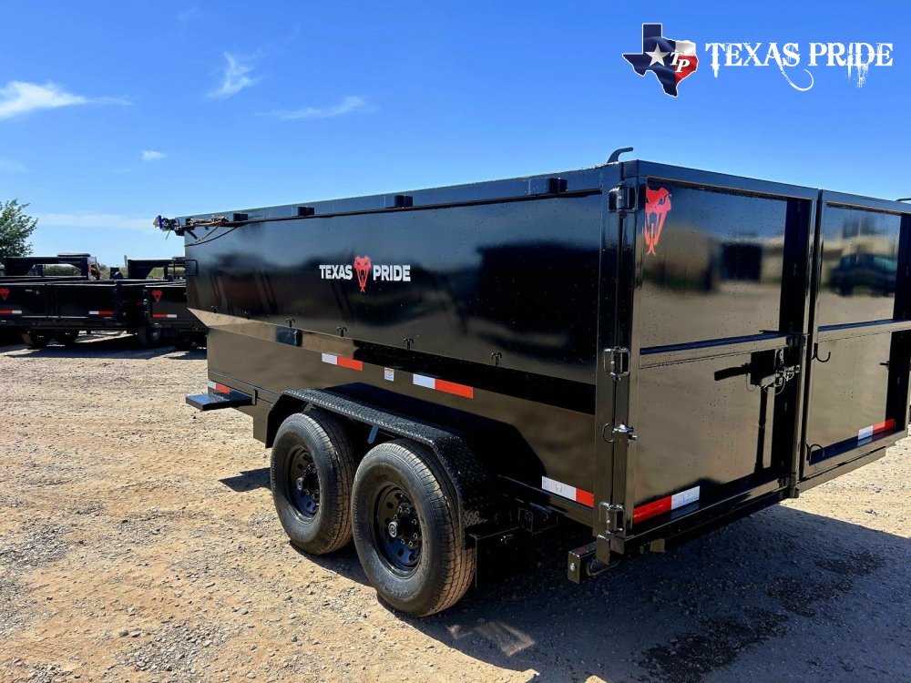 2026 7x14x4 16k Bumper Pull Dump Trailer Texas Pride