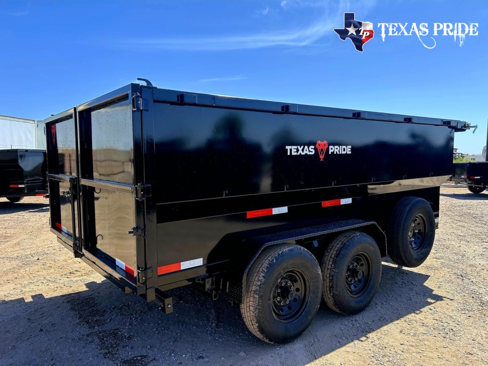 2026 7x14x4 16k Bumper Pull Dump Trailer Texas Pride