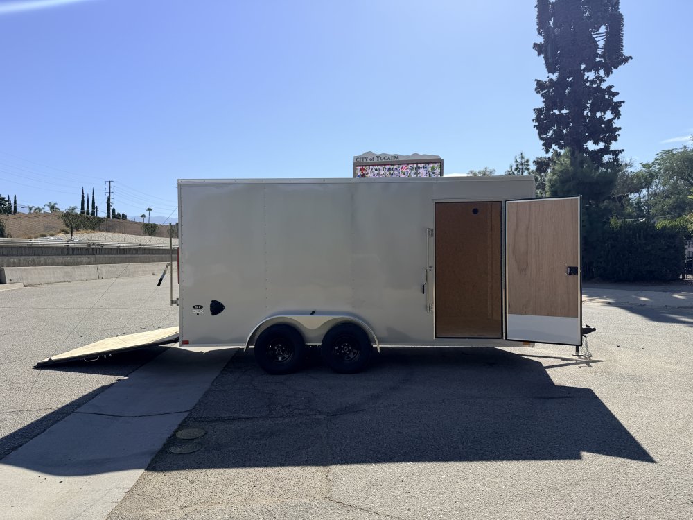 LOOK ST DLX 7x16 Enclosed Cargo Trailer | 7K GVWR | Side Door | Ramp Door