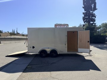 LOOK ST DLX 7x16 Enclosed Cargo Trailer | Tandem Axle 7K GVWR | Side Door | Ramp Door